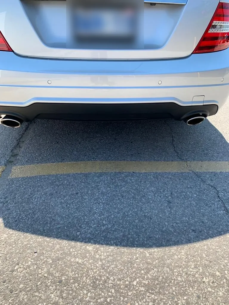After: 2015 Mercedes C350 bumper repair, auto body shop in Markham